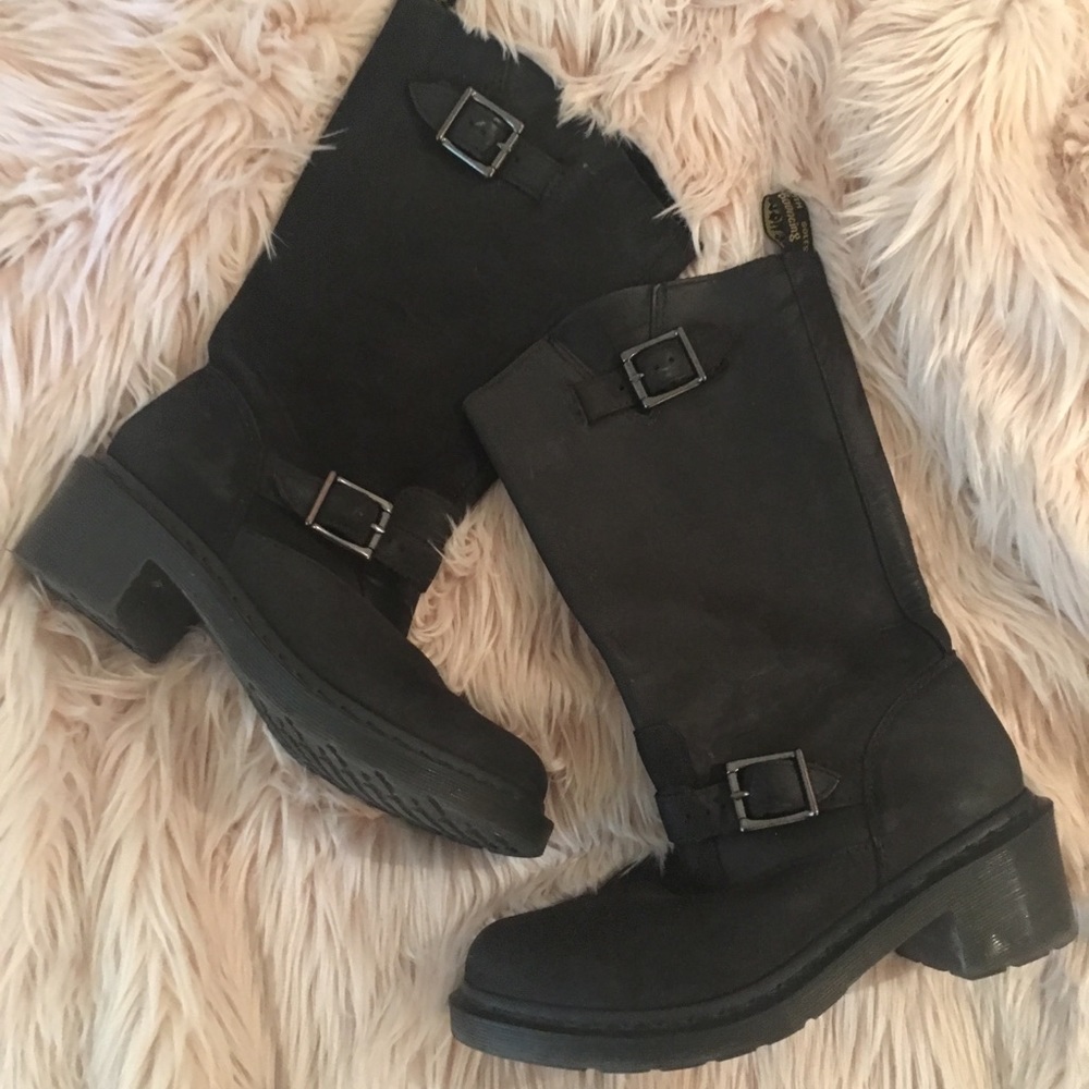 Dr. Martens Rowena tall Moto boot US size 9